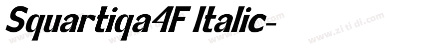 Squartiqa4F Italic字体转换